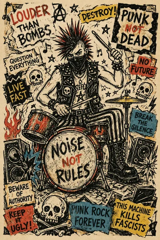 Raw Punk Zine Poster Creators