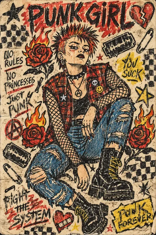 Raw Punk Zine Poster Creators