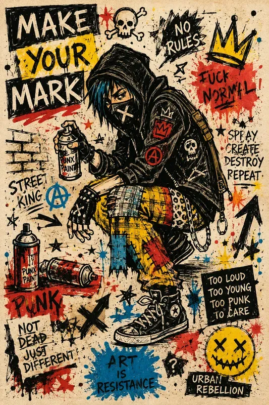 Raw Punk Zine Poster Creators