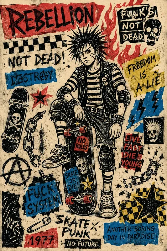 Raw Punk Zine Poster Creators