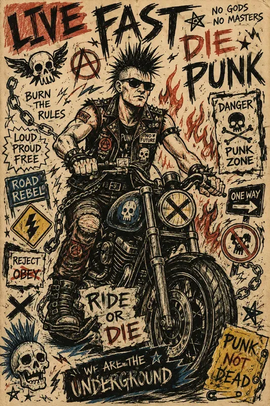 Raw Punk Zine Poster Creators