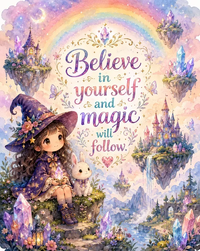 Fantasy Watercolor Motivation Quotes