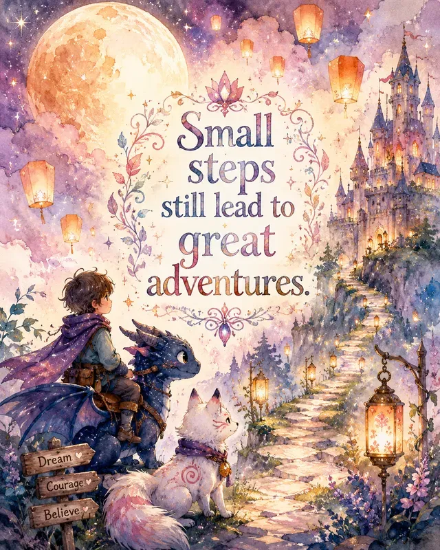Fantasy Watercolor Motivation Quotes