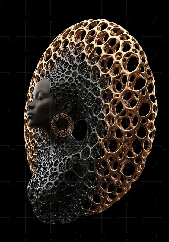 Futuristic Sculptural Portraits