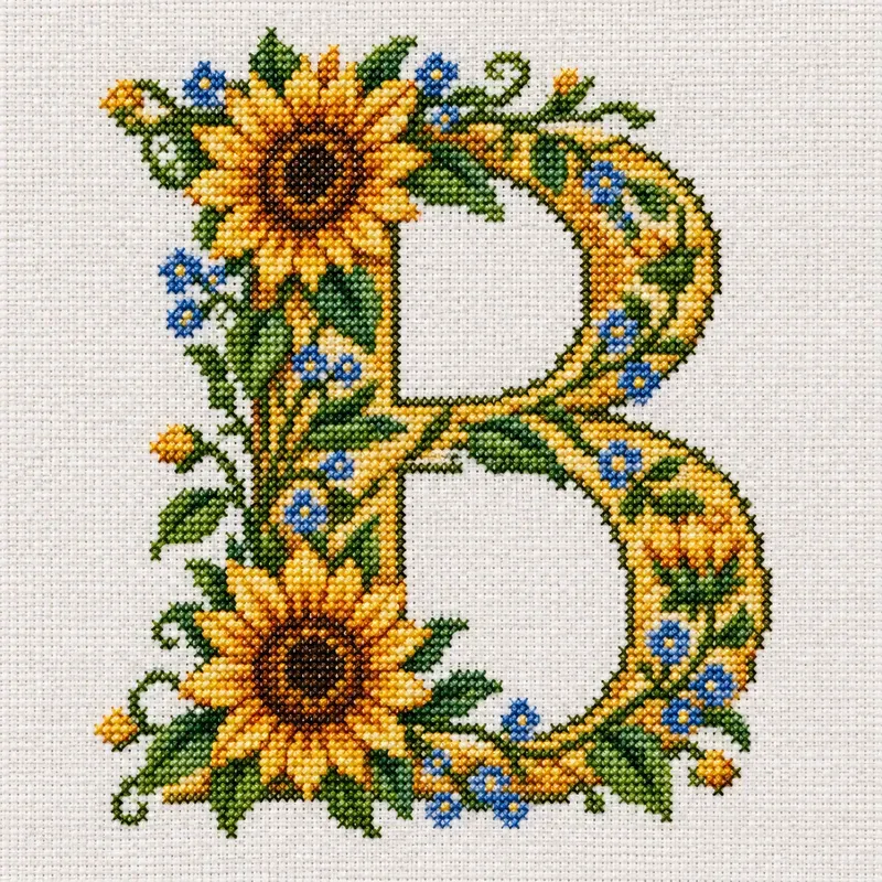 Floral Cross Stitch Alphabets