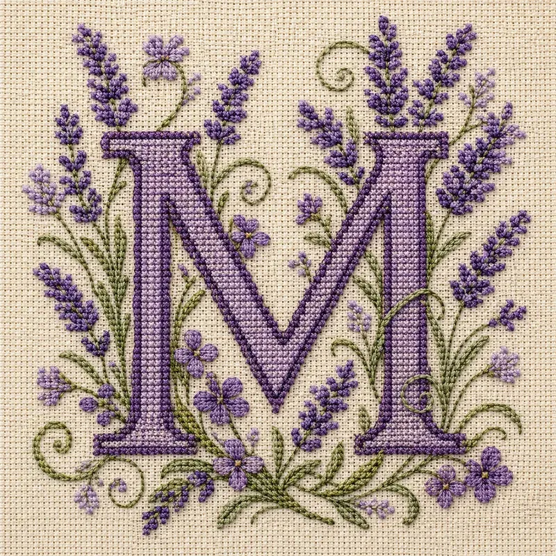 Floral Cross Stitch Alphabets