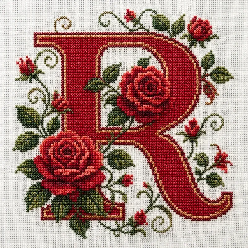 Floral Cross Stitch Alphabets
