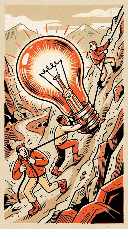 Midcentury Spot Art Style