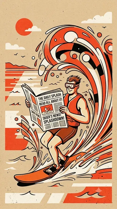 Midcentury Spot Art Style