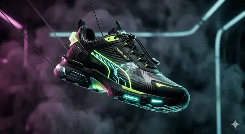 Cinematic Cyberpunk Sneaker Designs