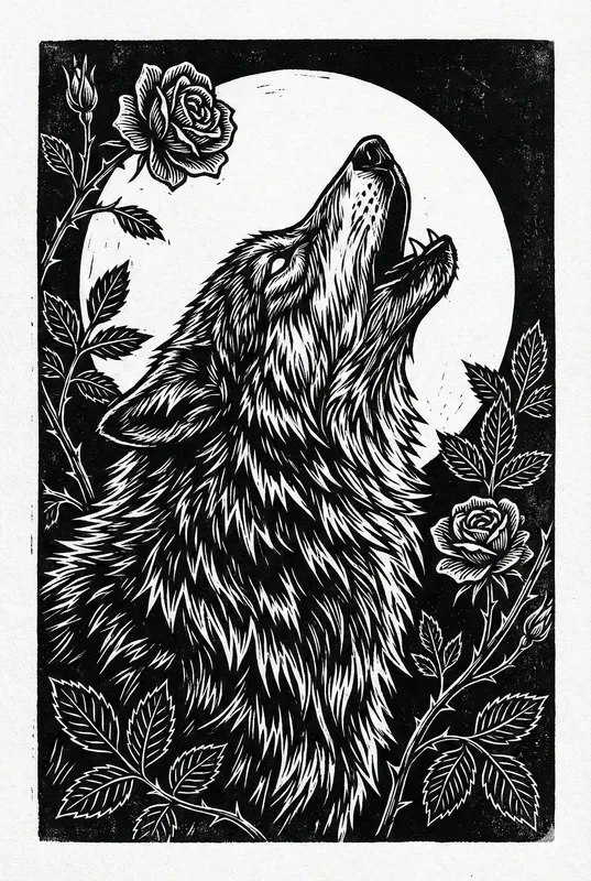 Gothic Fantasy Woodcut Illustration Cards