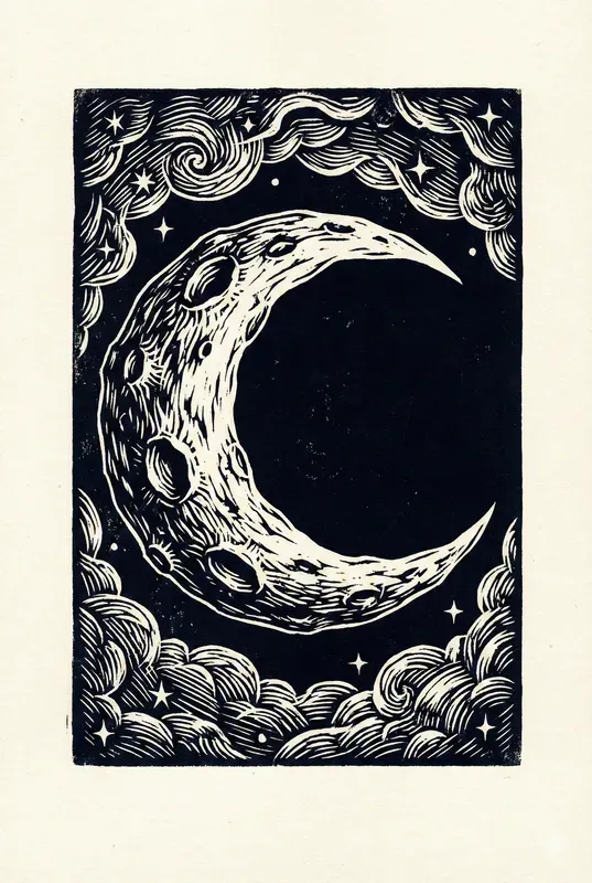 Gothic Fantasy Woodcut Illustration Cards