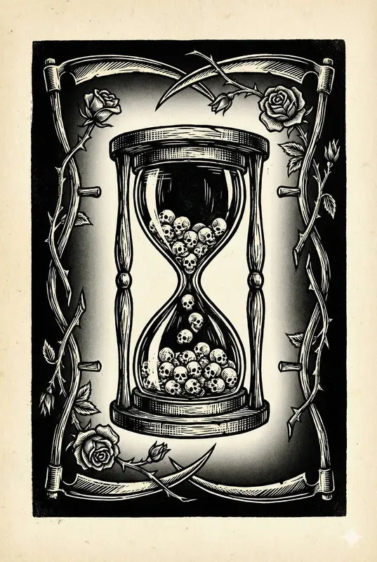 Gothic Fantasy Woodcut Illustration Cards