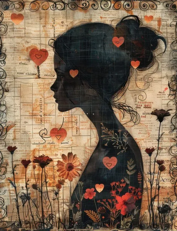 Patchwork Heart Sampler Junk Journals
