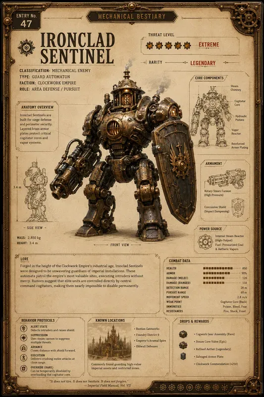 Video Game Codex Page Generator