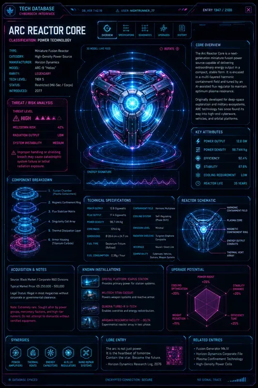 Video Game Codex Page Generator