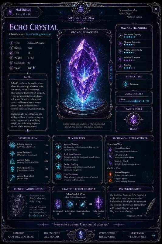 Video Game Codex Page Generator