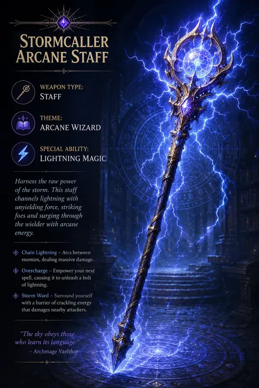 Fantasy Weapon Blueprint Generator