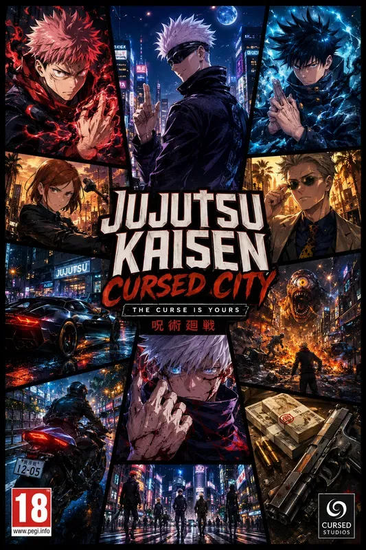 Anime X Crime Game Cinematic Posters