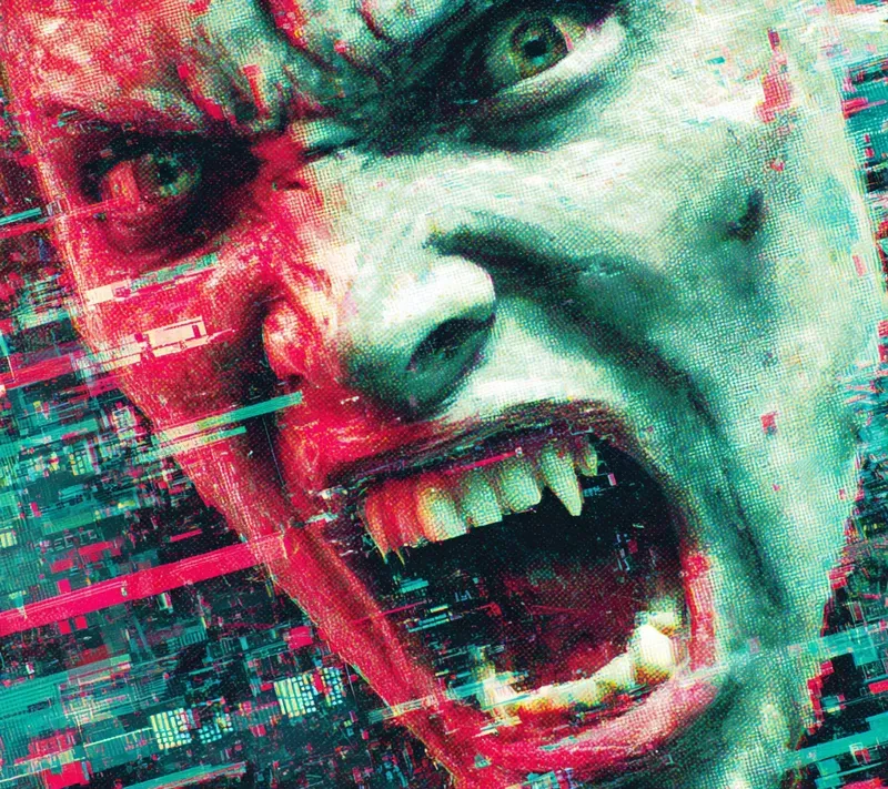 Cyberpunk Glitch Signal Portraits