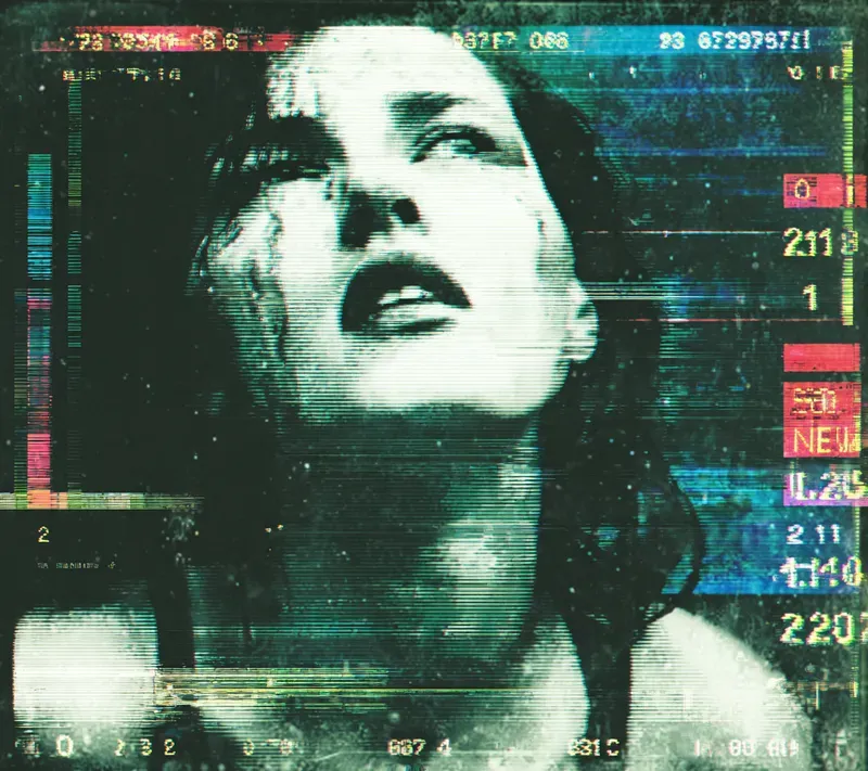 Cyberpunk Glitch Signal Portraits