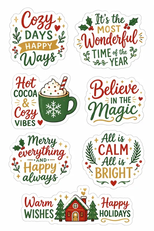 Holiday Sticker Sheet Generator