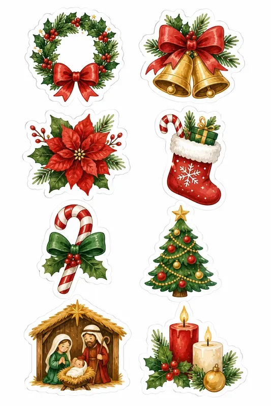 Holiday Sticker Sheet Generator