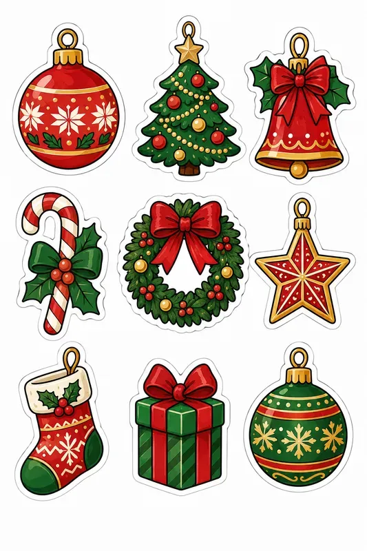 Holiday Sticker Sheet Generator