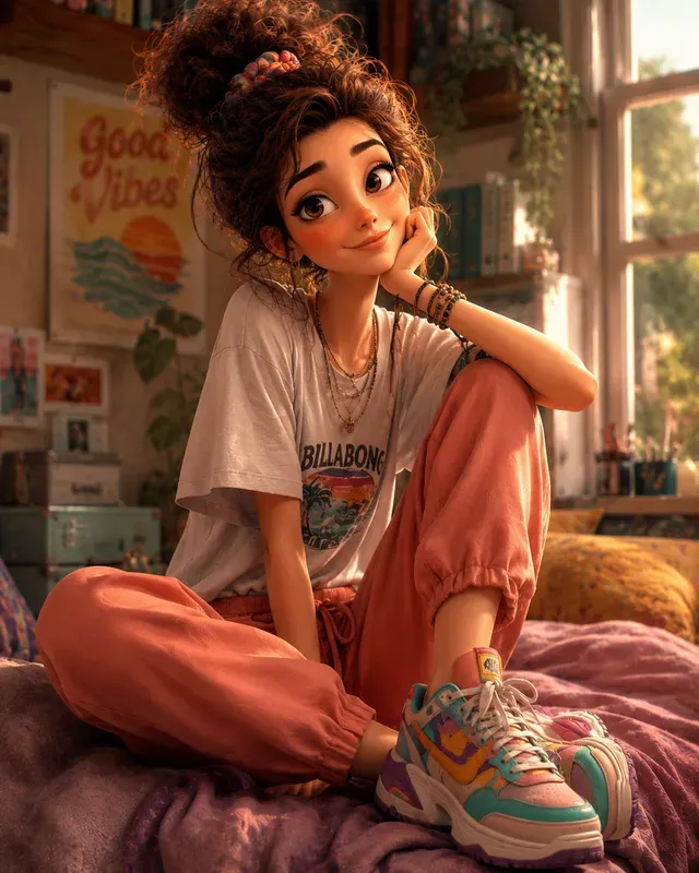 Stylized Cinematic 3D Girl Characters