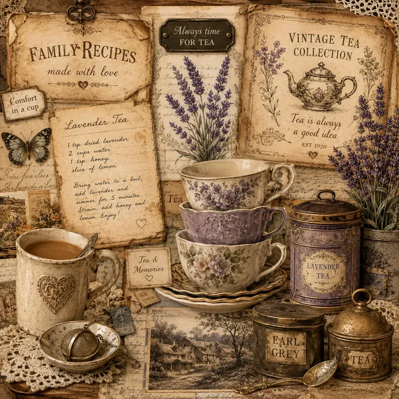 Vintage Kitchen Collages