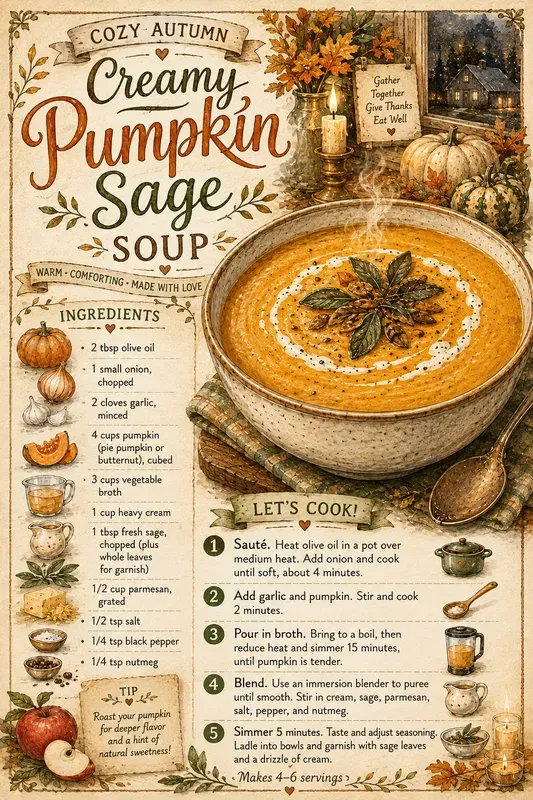 Fall Soup Recipe Cards