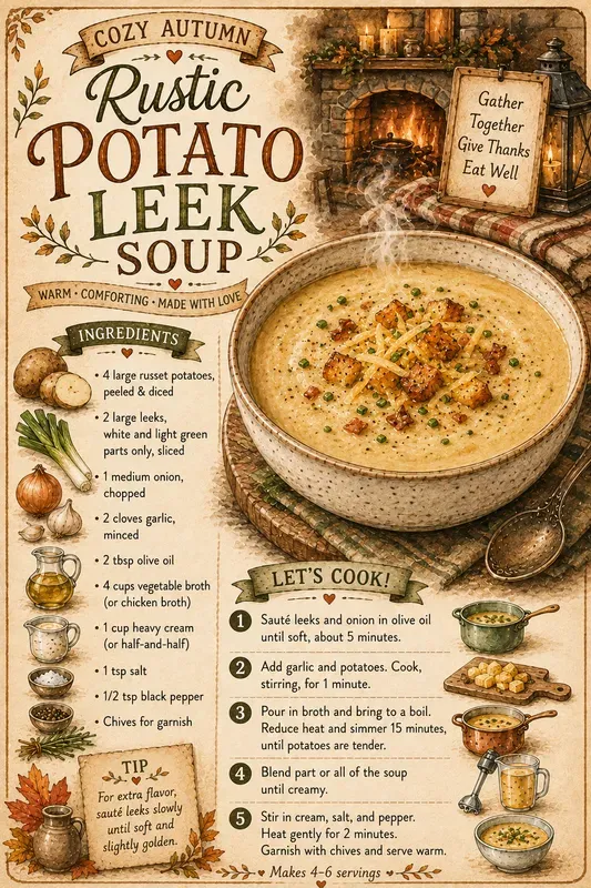 Fall Soup Recipe Cards