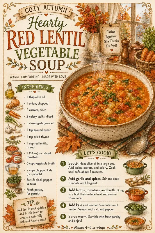Fall Soup Recipe Cards