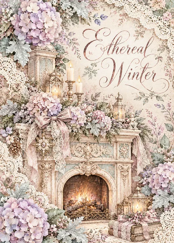 Shabby Chic Christmas Postcard Sets