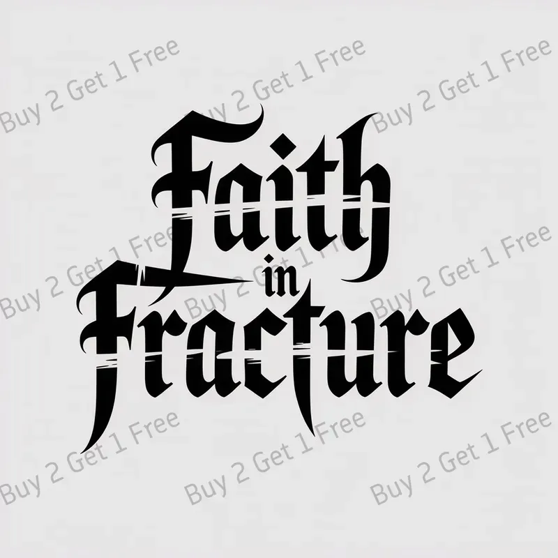 Raw Gothic Quote Sticker Designs