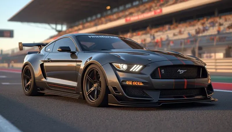 Widebody Racing Car 3D Cinematic Renders