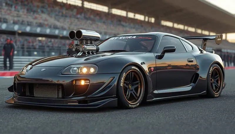 Widebody Racing Car 3D Cinematic Renders