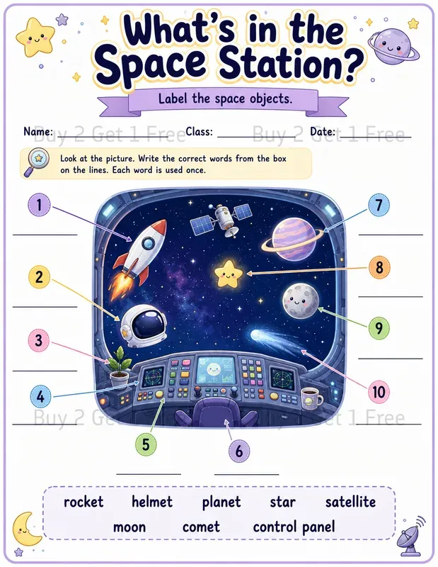 Kids Esl Labeling Worksheets