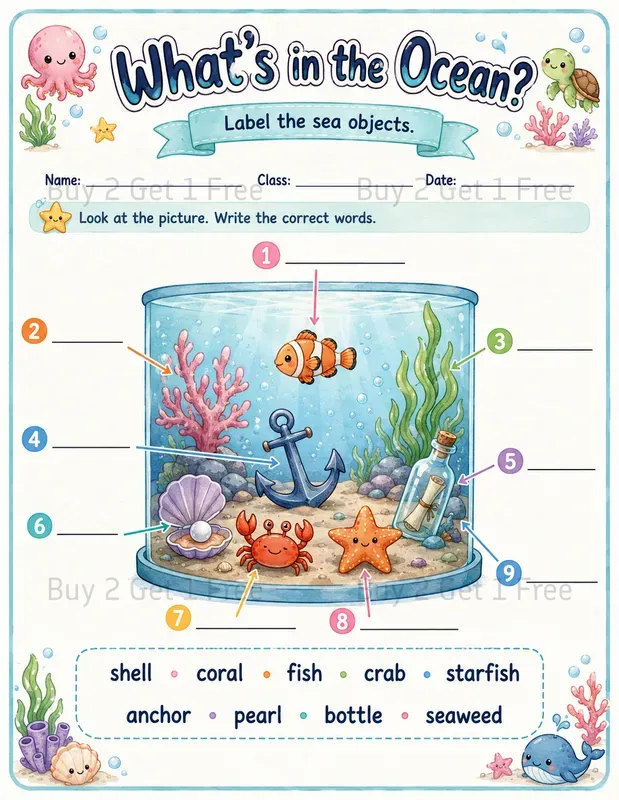 Kids Esl Labeling Worksheets