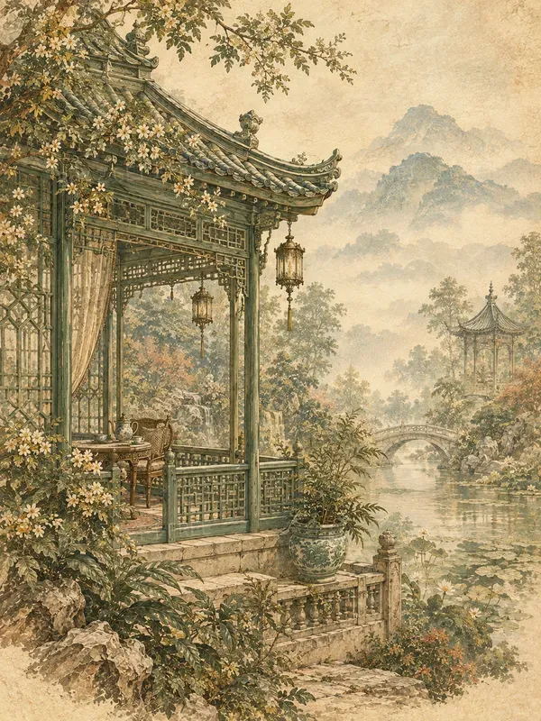 Antique Asian Botanical Junk Journals