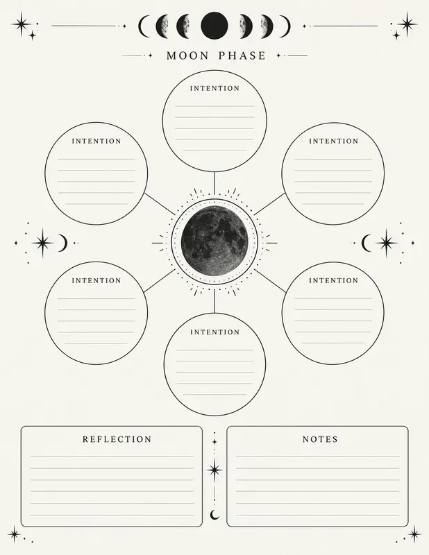 Astrology Moon Cycle Journal Printables