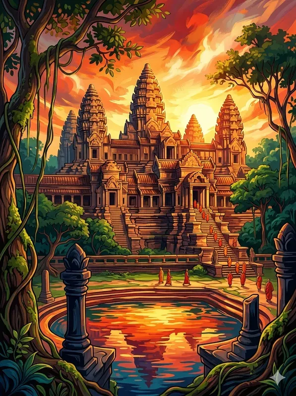 Cinematic Painterly Travel Posters