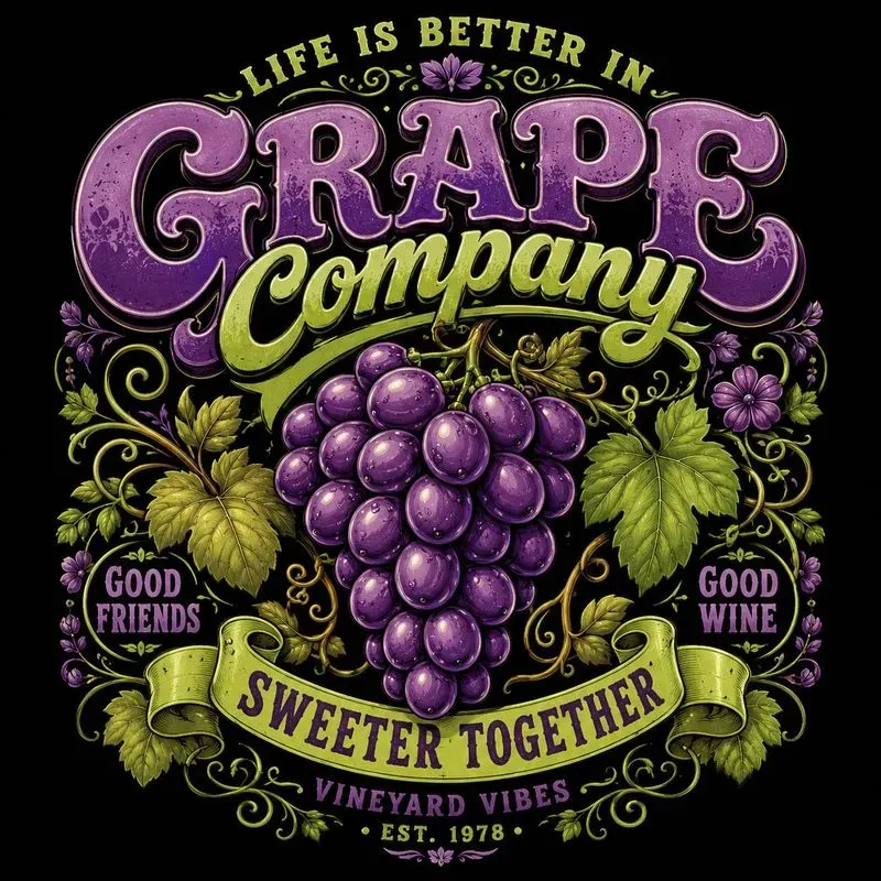 Retro Fruit Typography Tshirts