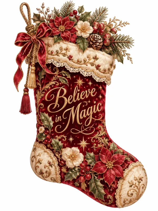 Festive Christmas Wishes Clipart