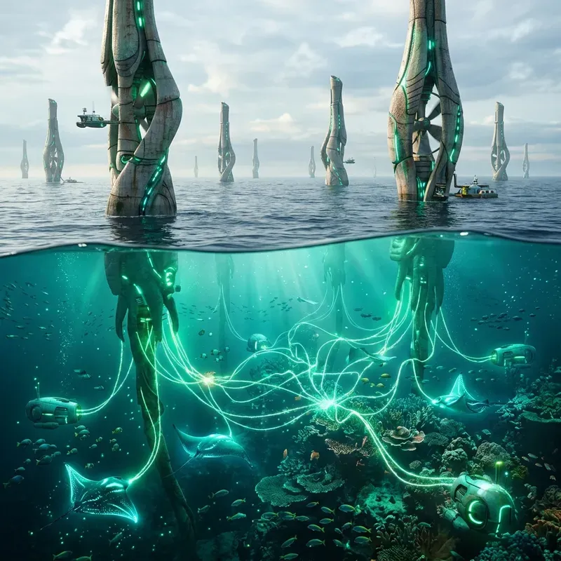 Aquatic Automatons Ocean Energy Networks