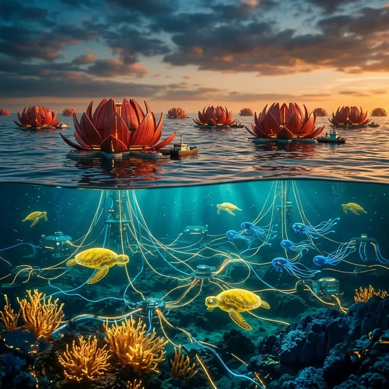 Aquatic Automatons Ocean Energy Networks