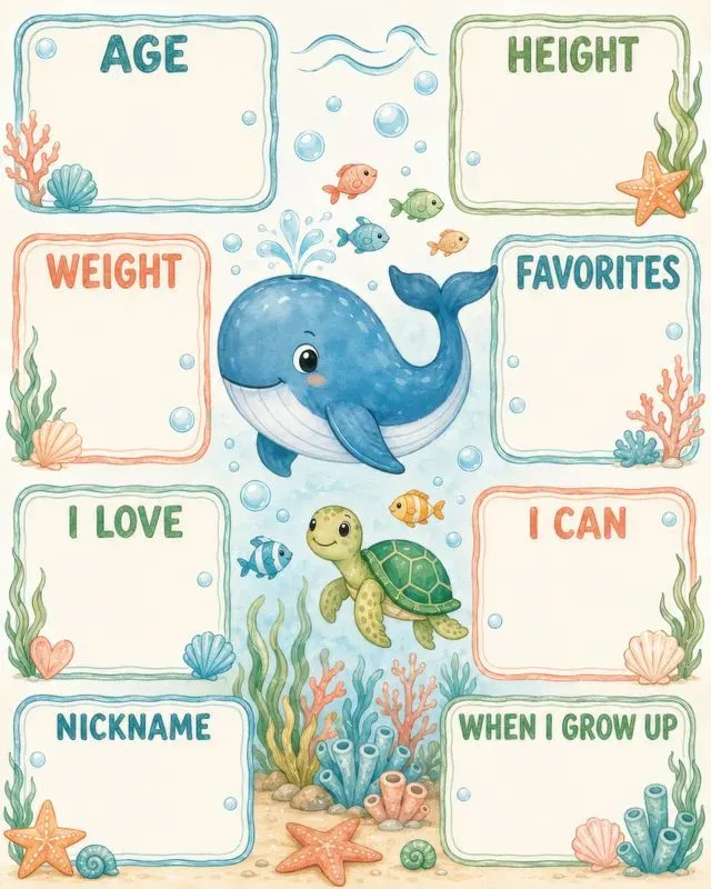 Kids Birthday Milestone Posters