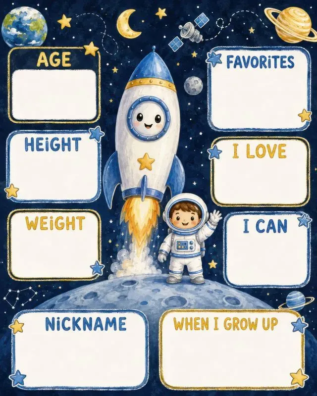 Kids Birthday Milestone Posters