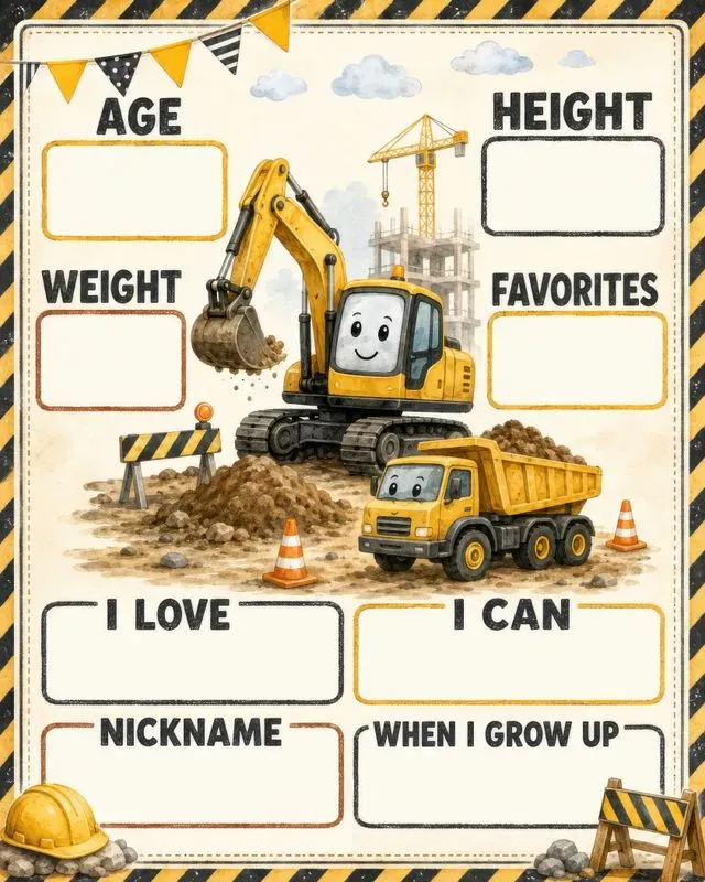 Kids Birthday Milestone Posters