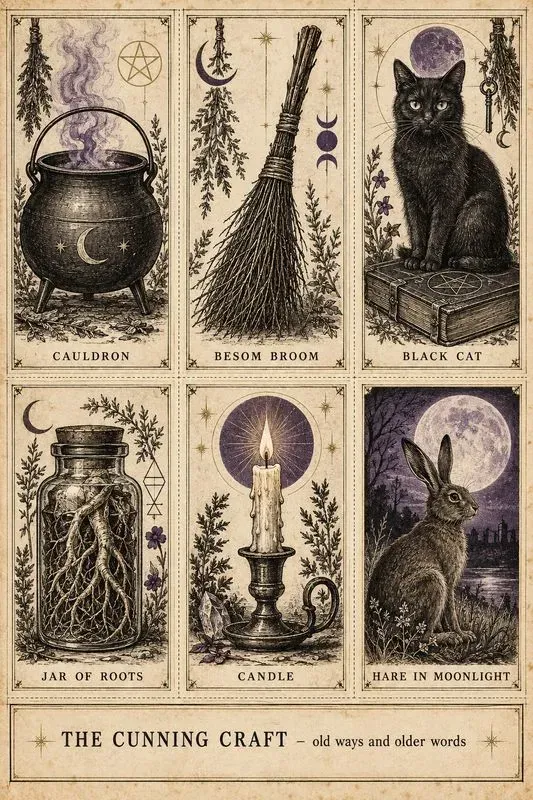 Witchcraft And Occult Engraving Sheets